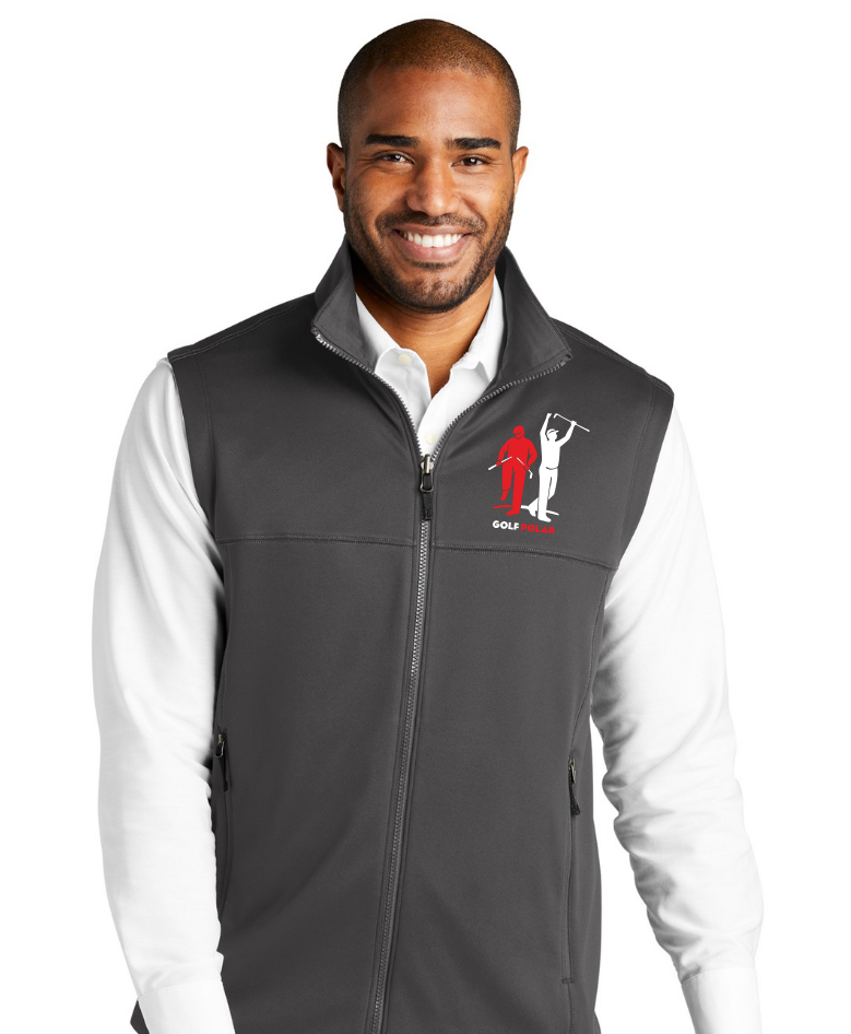 Port Authority® Collective Smooth Fleece Vest — Golf Polar Edition
