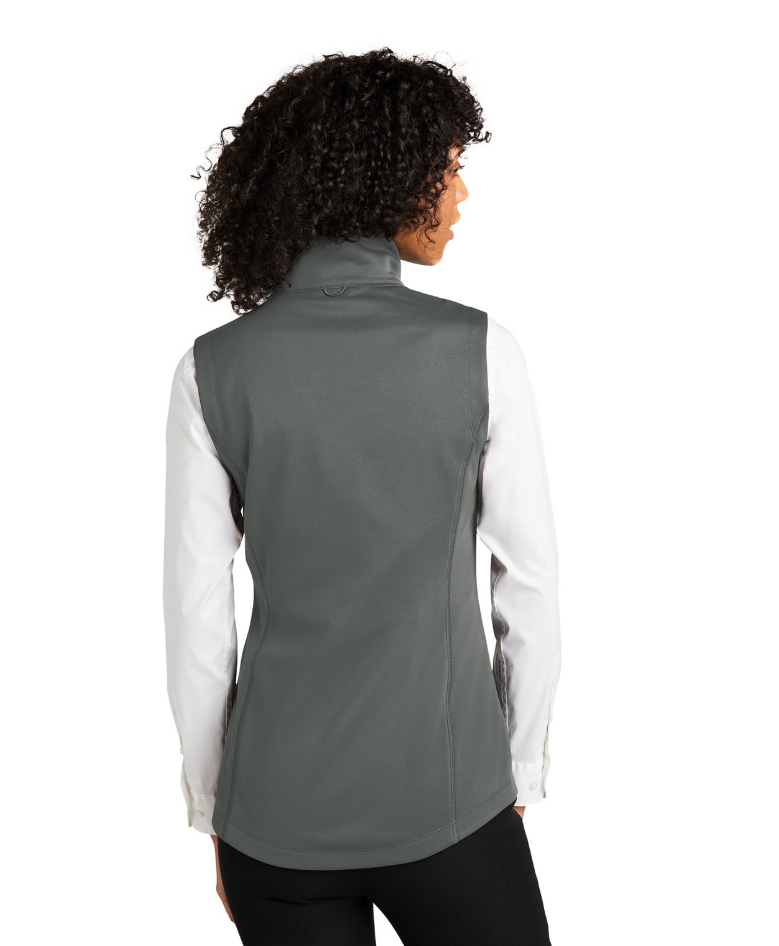 Ladies Port Authority® Collective Smooth Fleece Vest — Golf Polar Edition