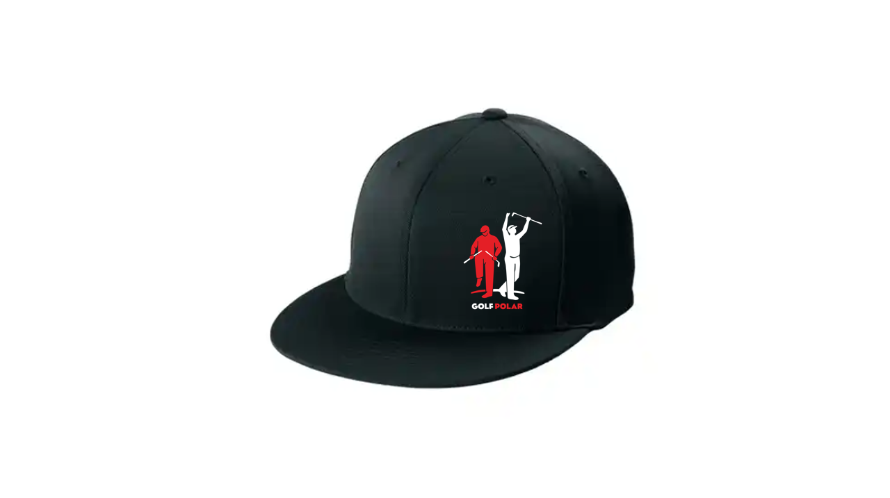 Golf Polar Flat Bill Performance Hat (Embroidered)