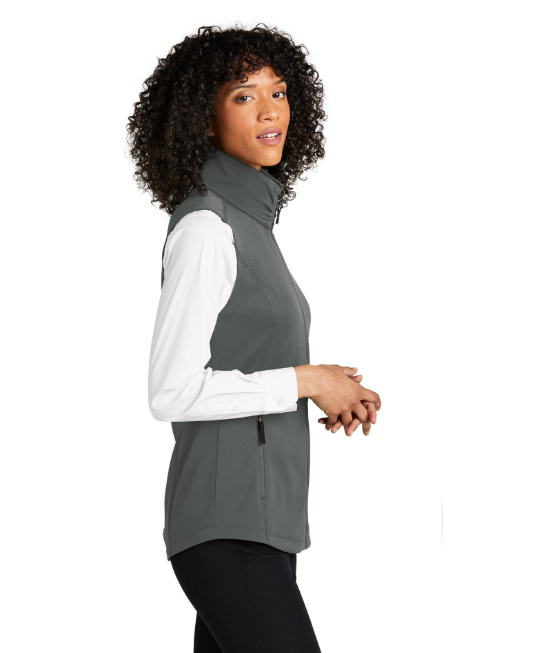 Ladies Port Authority® Collective Smooth Fleece Vest — Golf Polar Edition